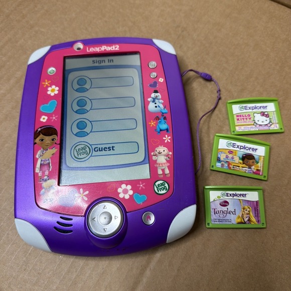 Leapfrog Other - LeapFrog LeapPad2 Doc McStuffins Electronic Learning Tablet for Ages 3-9
